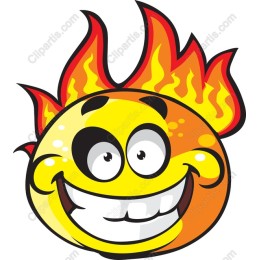 Fiery Smiling Sun