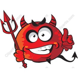 Cheeky Red Devil Character