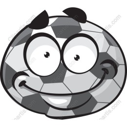 Smiling Soccer Ball Character