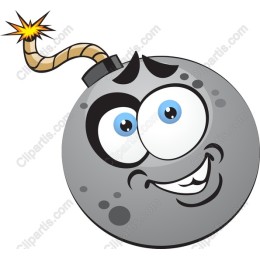 Cheerful Cartoon Bomb