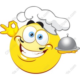 Chef Emoji With Dish