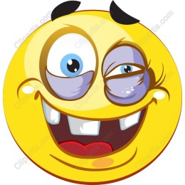 Cheerful Quirky Smiley Face