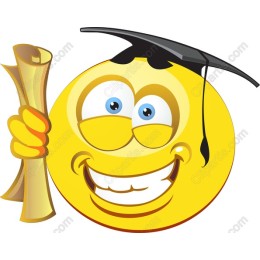Cheerful Graduation Emoji