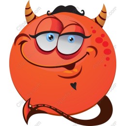 Cheerful Cartoon Demon