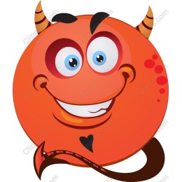 Cheerful Cartoon Devil