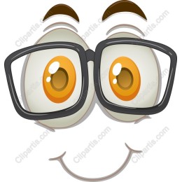 Playful Character with Glasses