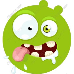 Playful Green Monster