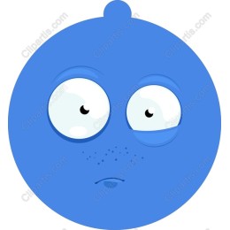 Whimsical Blue Character