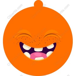 Happy Orange Emoji