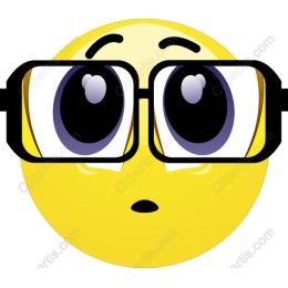 Curious Emoji with Glasses
