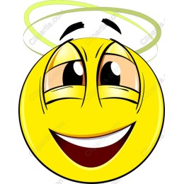 Halo Smiley Face