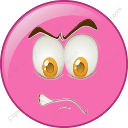 Pink Angry Emoji