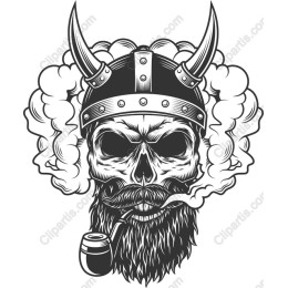 Fierce Viking Skull