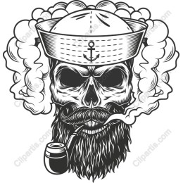 Nautical Sailor Skull