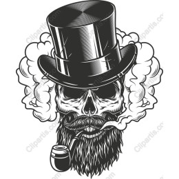 Dapper Skull with Top Hat