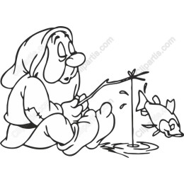 Whimsical Fishing Dwarf