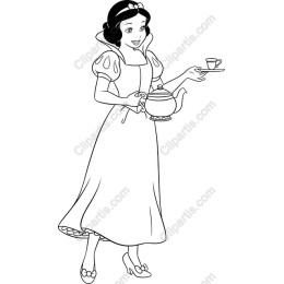 Enchanting Princess Serving Tea