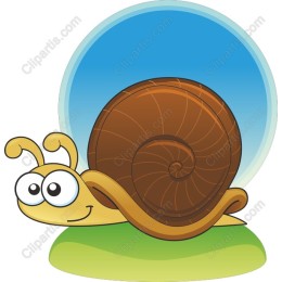Cute Cartoon Snail
