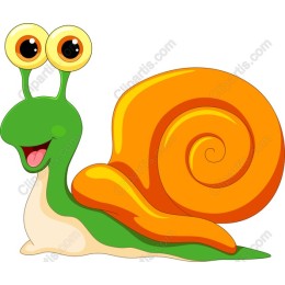 Cheerful Cartoon Snail