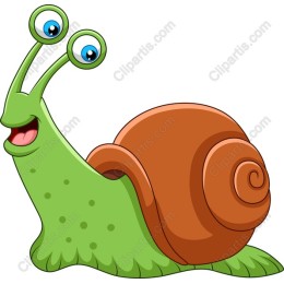 Charming Cartoon Snail