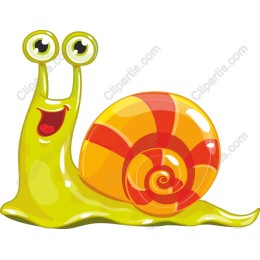 Cheerful Cartoon Snail