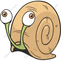 Charming Cartoon Snail