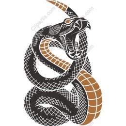 Intricate Coiled Snake