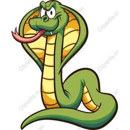 Playful Cartoon Cobra