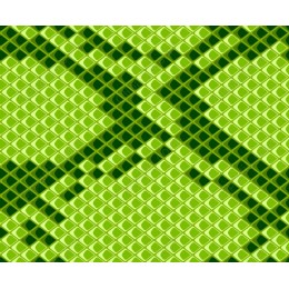 Vibrant Green Interconnected Pattern