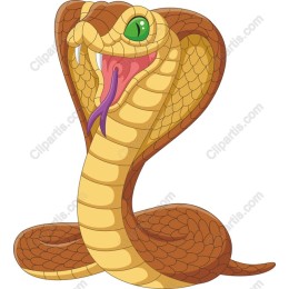 Playful Cartoon Cobra