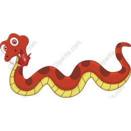 Playful Cartoon Snake