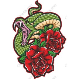 Fierce Serpent and Roses