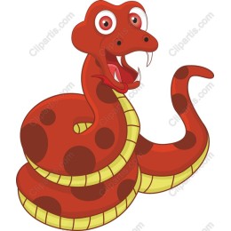 Playful Cartoon Snake