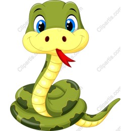 Charming Cartoon Snake
