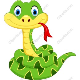 Playful Cartoon Snake