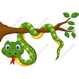 Playful Cartoon Snake