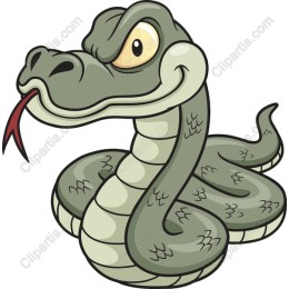 Playful Cartoon Snake