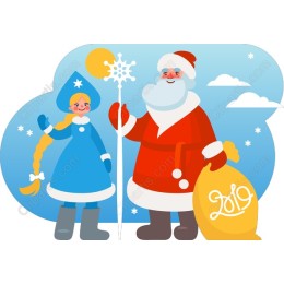 Santa Claus and Snow Maiden Holiday