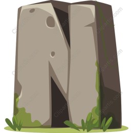 Stone Letter N