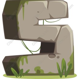 Stylized Stone Letter