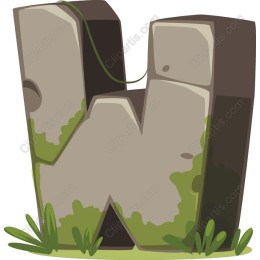 Nature-Inspired Letter W