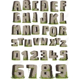 Stone Alphabet and Numbers Bundle