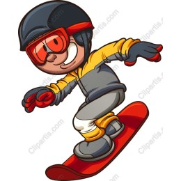 Vibrant Snowboarder