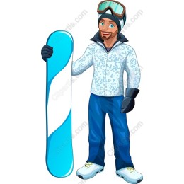 Dynamic Snowboarder