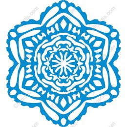 Blue Floral Mandala