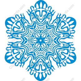 Intricate Blue Mandala