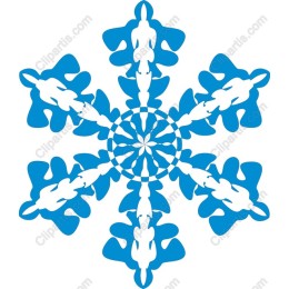 Blue Snowflake