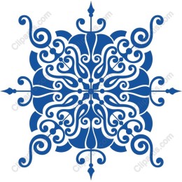 Ornate Floral in Blue