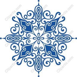 Elegant Ornate Blue Floral