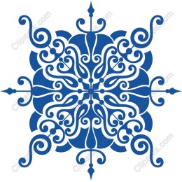 Elegant Blue Ornamental